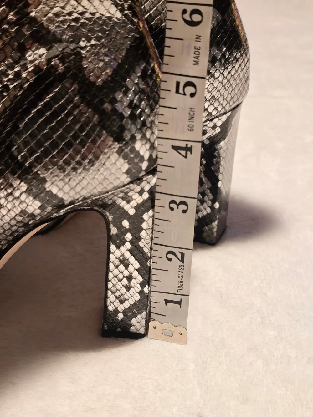Jessica Simpson Metallic Silver Snakeskin “Mistia” Over Knee -Boots NWOB 7